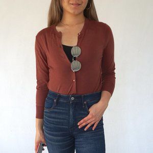 J Crew crew neck cardigan size M.